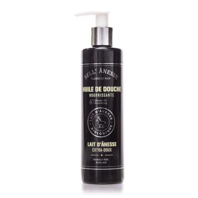 Huile de douche nourrisante 250ml au lait d'ânesse - bell' ânesse en provence