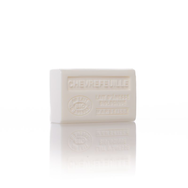 Savon chevrefeuille au lait d'ânesse bio 60g- bell 'ânesse en provence