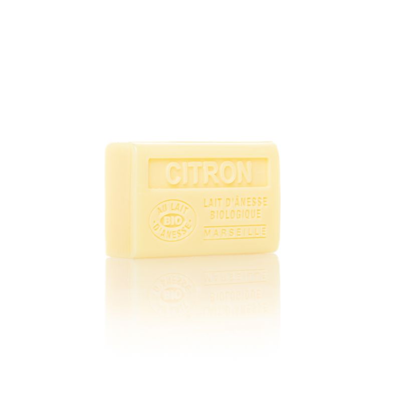 Savon citron au lait d'ânesse bio 60g- bell 'ânesse en provence