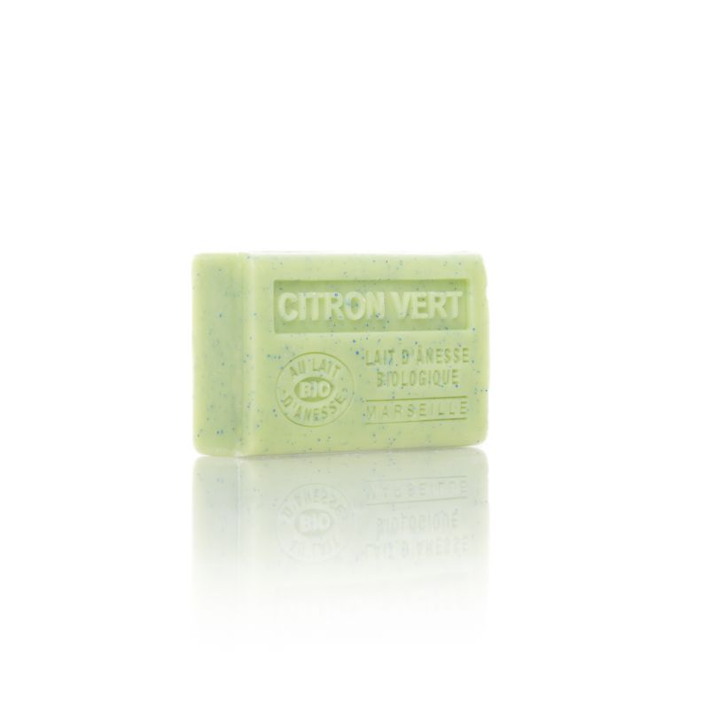 Savon citron vert au lait d'ânesse bio 60g- bell 'ânesse en provence