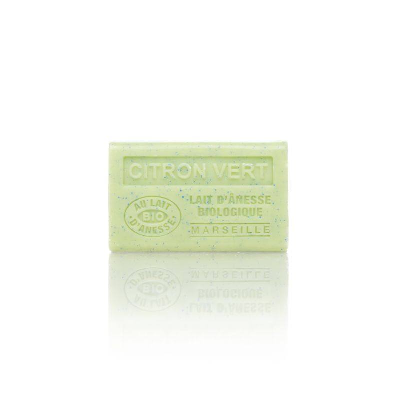 Savon citron vert au lait d'ânesse bio 60g- bell 'ânesse en provence