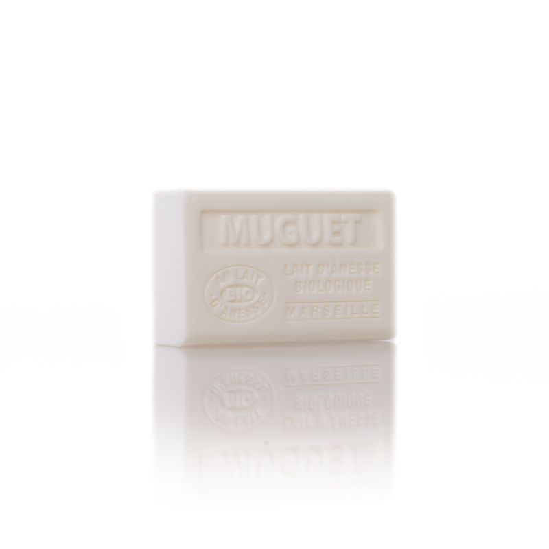 Savon muguet au lait d'ânesse bio 60g- bell 'ânesse en provence