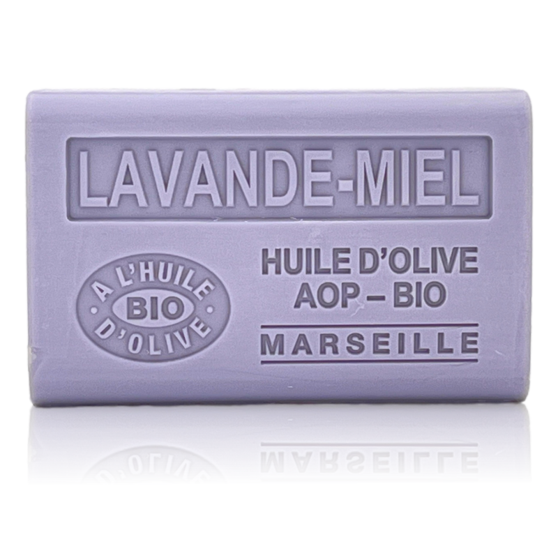 SAVON À L'HUILE D'OLIVE BIO LAVANDE MIEL