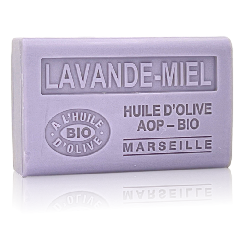 SAVON À L'HUILE D'OLIVE AOP - BIO LAVANDE MIEL