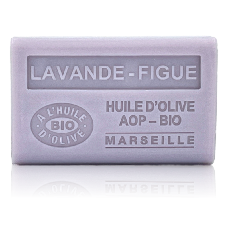 SAVON À L'HUILE D'OLIVE BIO LAVANDE FIGUE