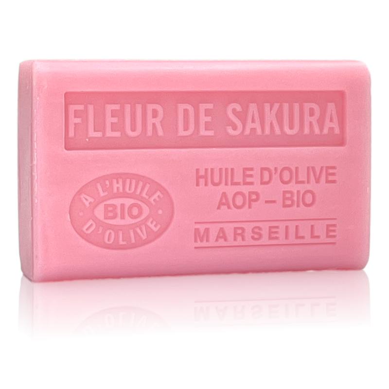 SAVON À L'HUILE D' OLIVE AOP - BIO FLEURS DE SAKURA