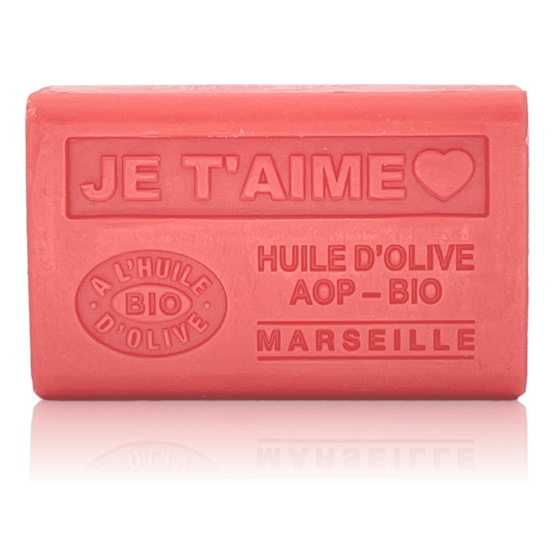 SAVON À L'HUILE D'OLIVE AOP - BIO JE T'AIME AVEC UN COEUR