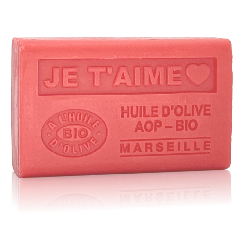 SAVON À L'HUILE D'OLIVE AOP - BIO JE T'AIME AVEC UN COEUR