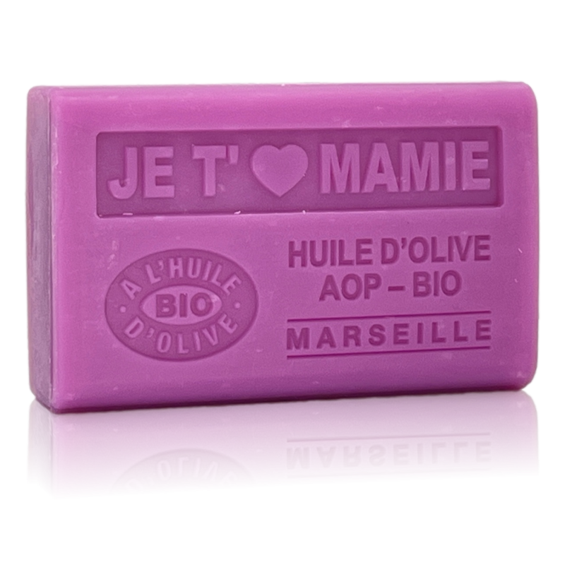 JE T'AIME MAMIE - Savon 125g à l'huile d'olive BIO