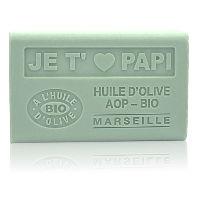 JE T'AIME PAPI - Savon 125g à l'huile d'olive BIO