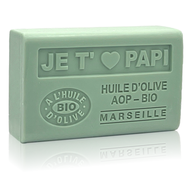 JE T'AIME PAPI - Savon 125g à l'huile d'olive BIO