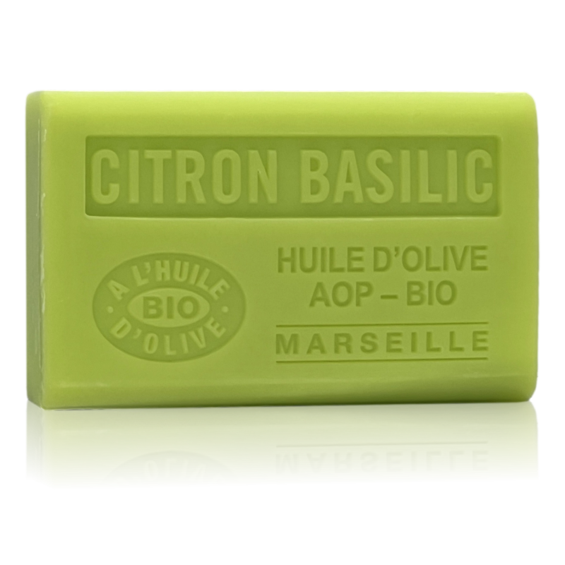 SAVON À L'HUILE D' OLIVE AOP - BIO CITRON BASILIC