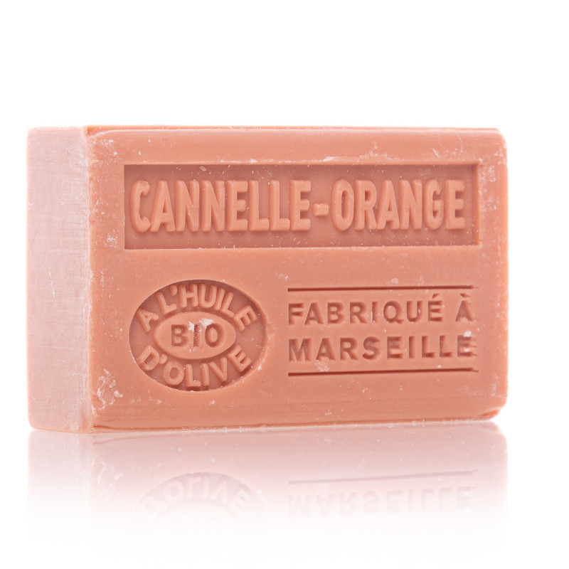 SAVON CANNELLE ORANGE EXFOLIANT HUILE D'OLIVE BIO 125GR