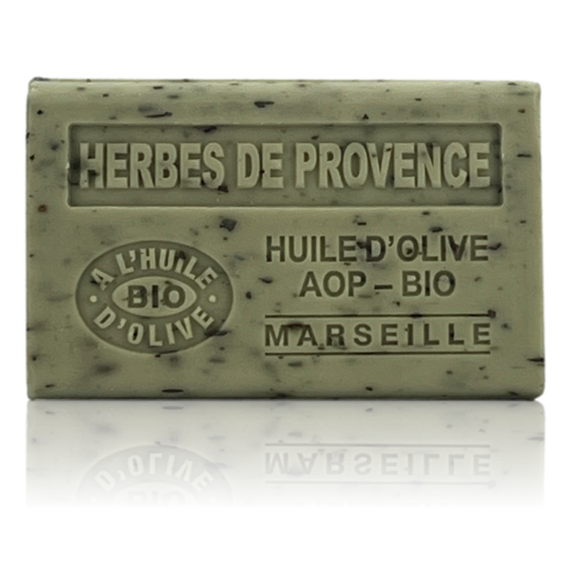 SAVON À L'HUILE D'OLIVE AOP-BIO HERBES DE PROVENCE EXFOLIANT