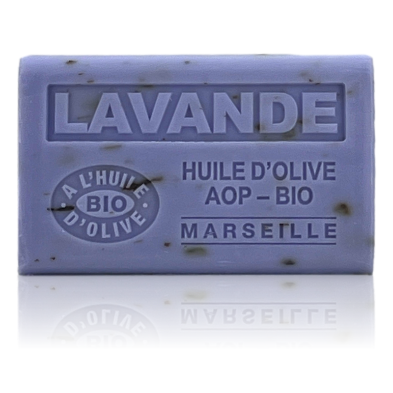 LAVANDE AVEC FLEURS - Savon 125g à l'huile d'olive BIO