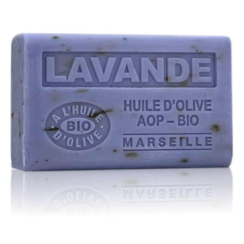 LAVANDE AVEC FLEURS - Savon 125g à l'huile d'olive BIO