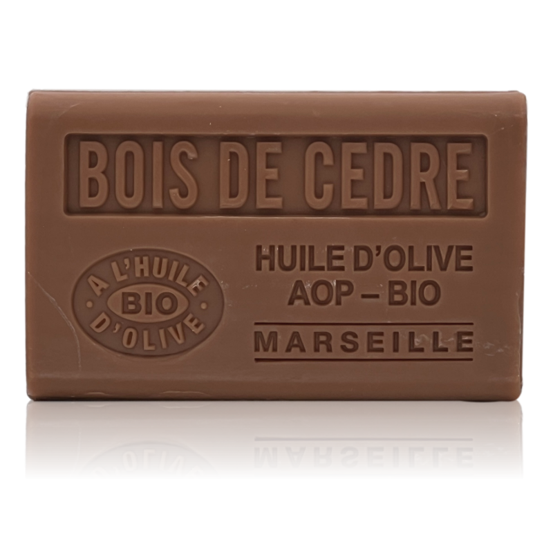 SAVON Ã€ L'HUILE D' OLIVE BIO BOIS DE CEDRE